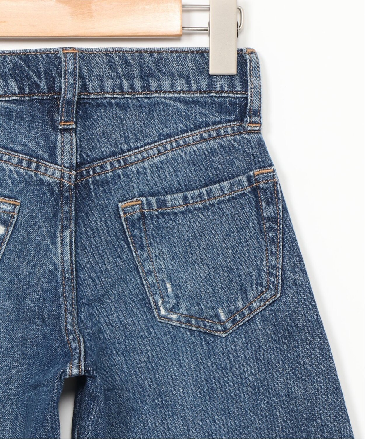 (K) Джинсы средней посадки свободного кроя (детские) GAP, DARK_WASH — фото 2
