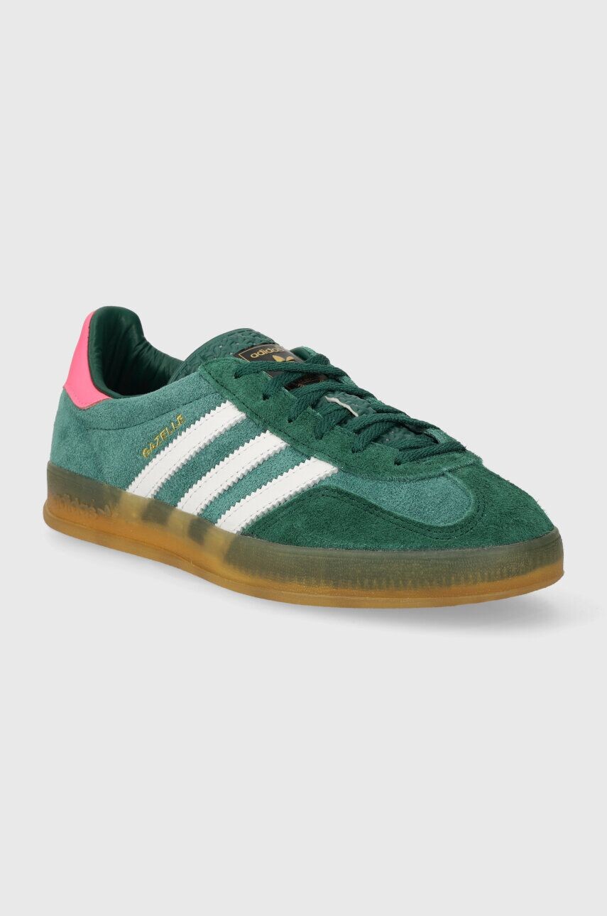 Кроссовки Gazelle Indoor adidas Originals, зеленый — фото 3