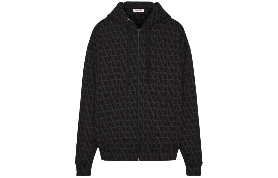 

Толстовка Toile Iconographe Zip Hoodie Valentino, черный