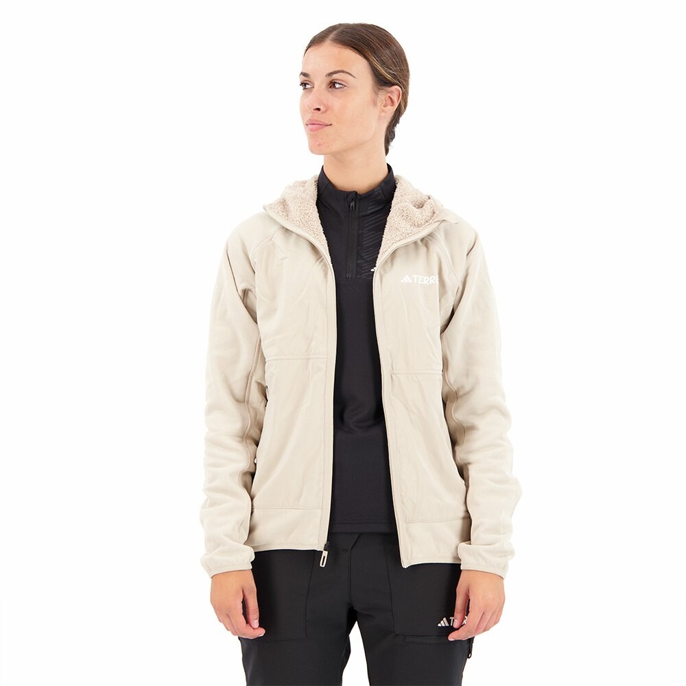 

Толстовка adidas Organiser Techrock Reversible High-Pile-Fleece, бежевый
