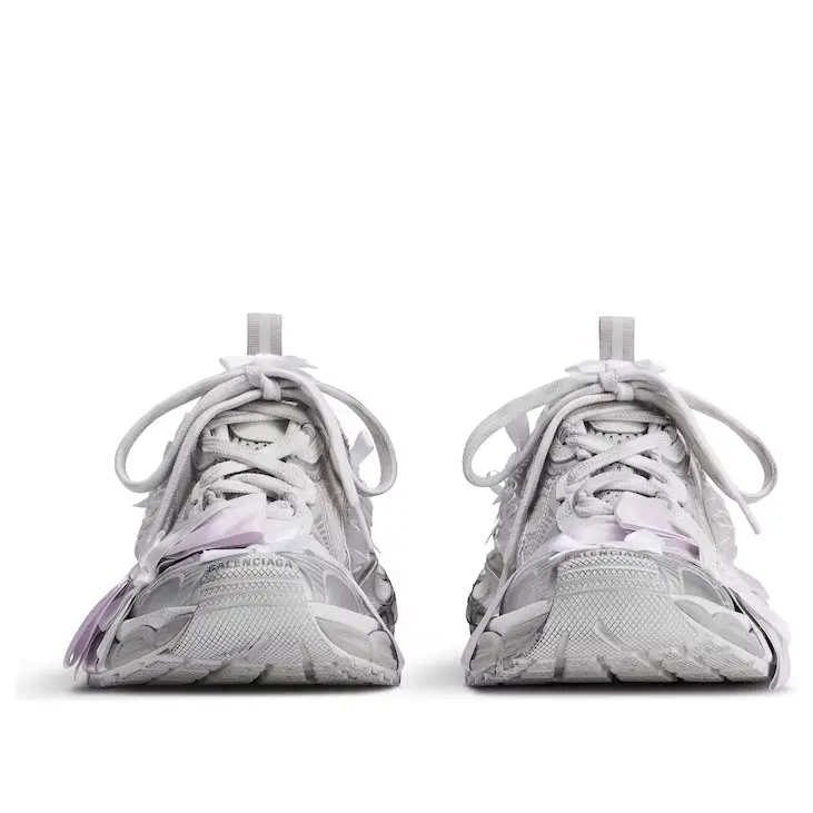 Шлепанцы (WMNS) Balenciaga 3xl Lace Mule in 'White Light Pink' — фото 3