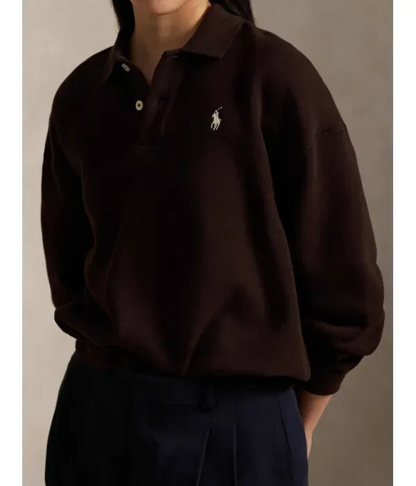 Полюс relaxed fit Polo Ralph Lauren, коричневый — фото 4