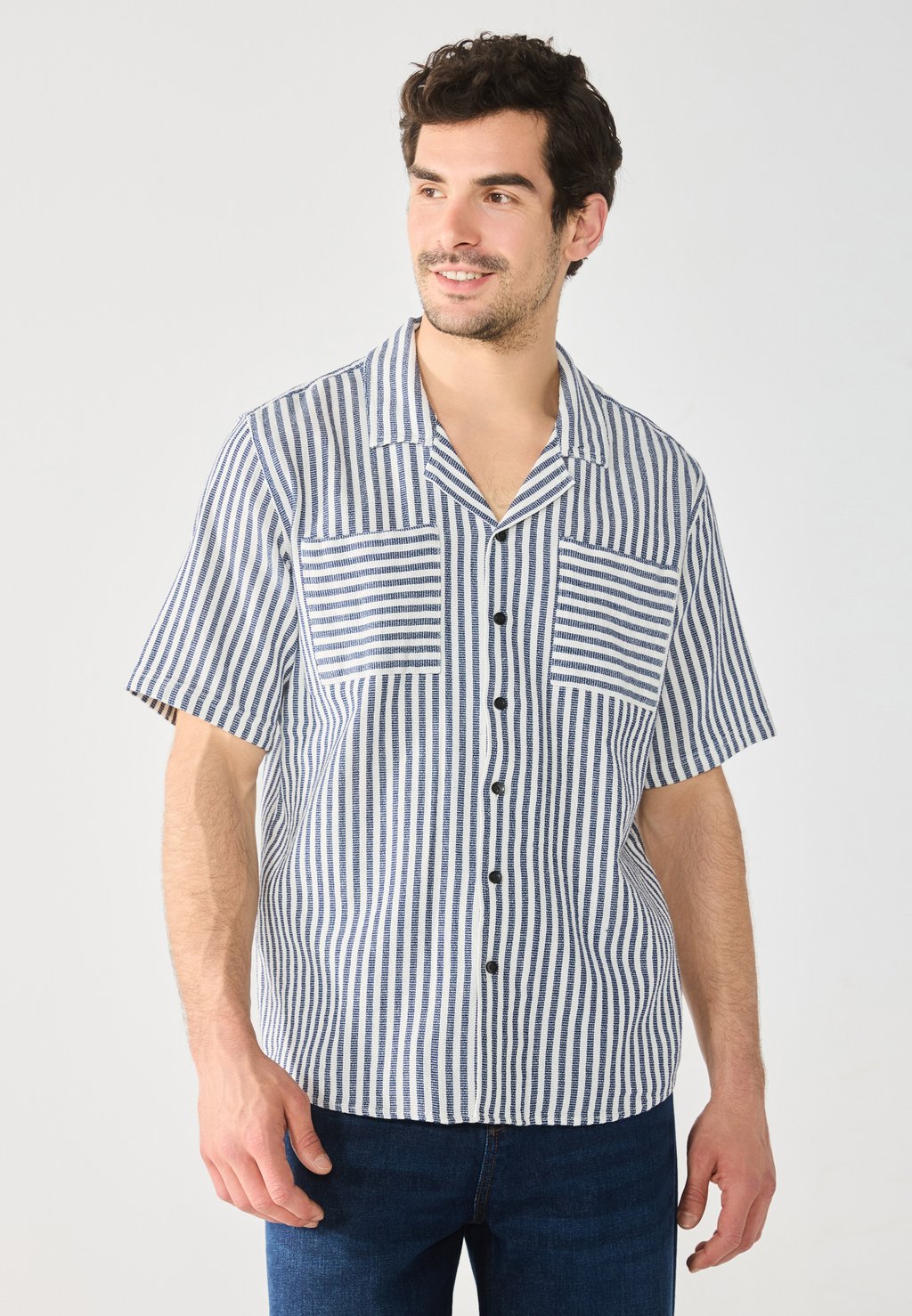 

Рубашка STRIPE RESORT Pier One by Zalando, белый