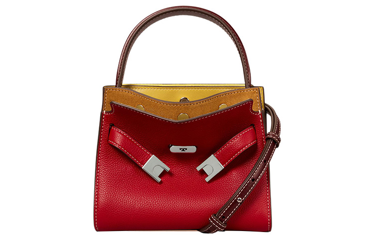 

TORY BURCH Кожаная сумка через плечо мини женская красная