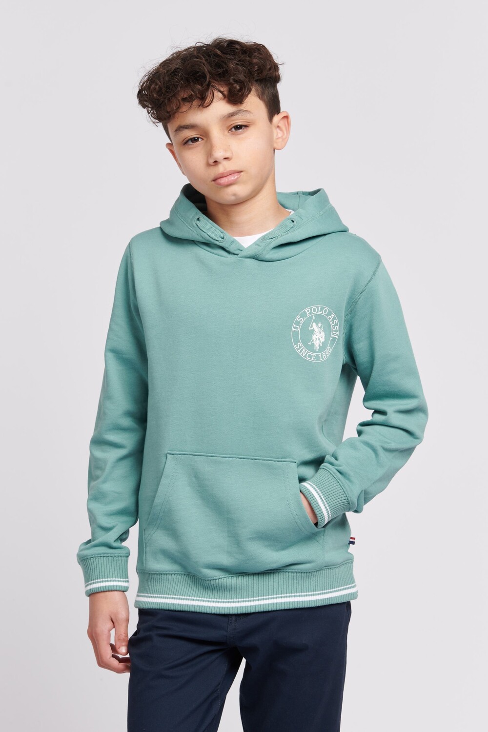 

Толстовка с круглым вырезом для мальчиков U.S. Polo Assn, синий