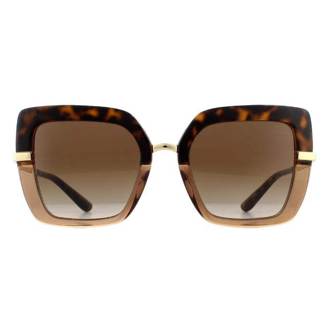 

Солнцезащитные очки dg4373 325613 top havana с прозрачным градиентом Dolce & Gabbana, коричневый