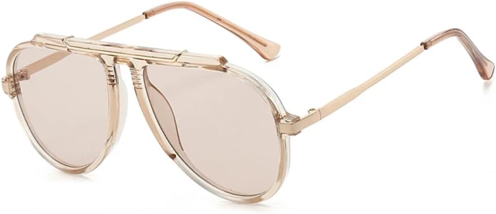 

Большие женские солнцезащитные очки в винтажном стиле с градиентным переходом, защита от УФ-излучения UV400, модные мужские солнцезащитные очки TVTBBVV, Champagne Champagne