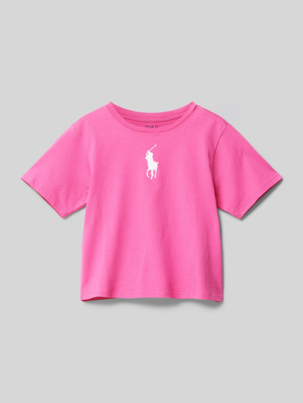 

Футболка из чистого хлопка Polo Ralph Lauren Teens, розовый