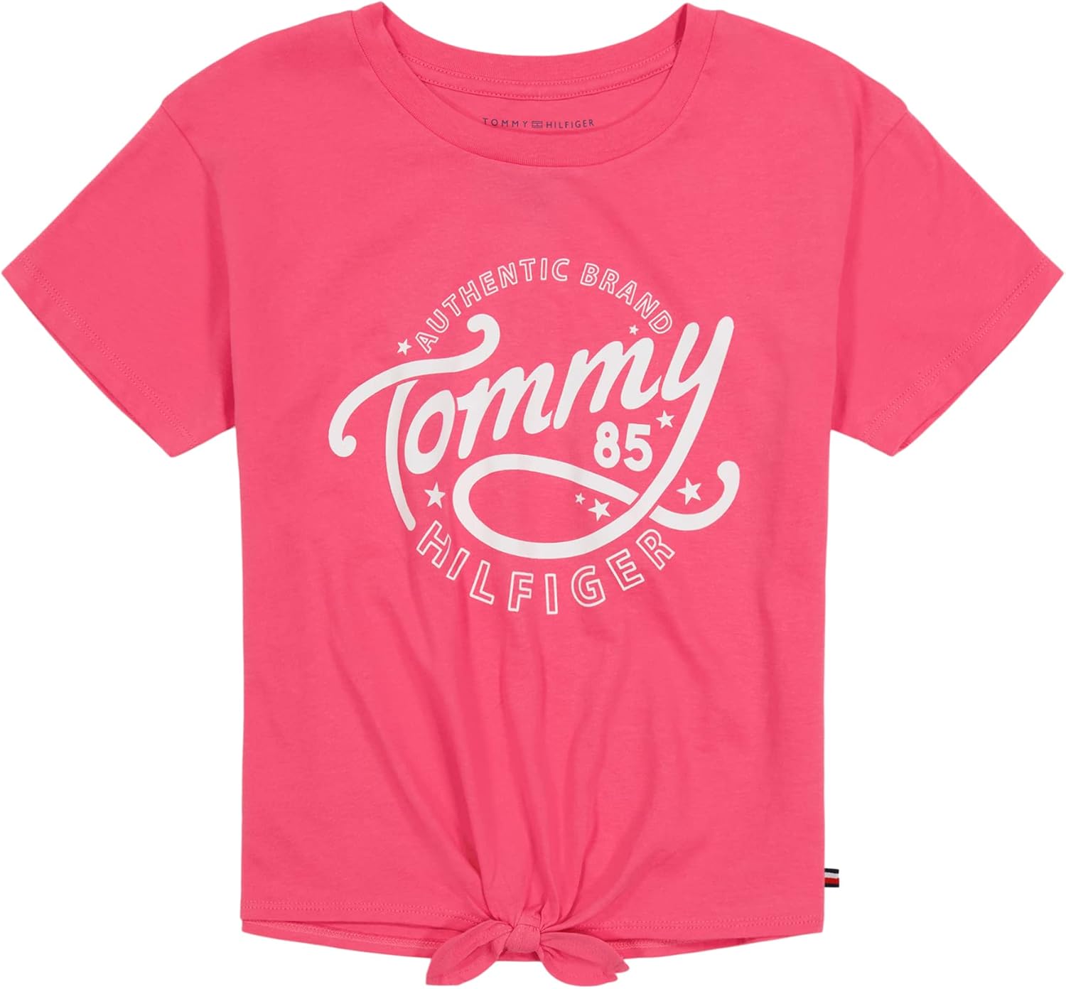 

Футболка Tommy Hilfiger для девочек с короткими рукавами, принтом, узлом-галстуком и без бирки внутри, Rose Circle, Розовый, Футболка Tommy Hilfiger для девочек с короткими рукавами, принтом, узлом-галстуком и без бирки внутри, Rose Circle