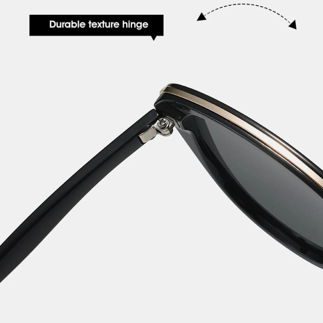 

Винтажные солнцезащитные очки «кошачий глаз» для женщин, популярный модный дизайн, зеркальные, с защитой от УФ-излучения UV400, класса люкс TKKTLLT, Leopard-brown