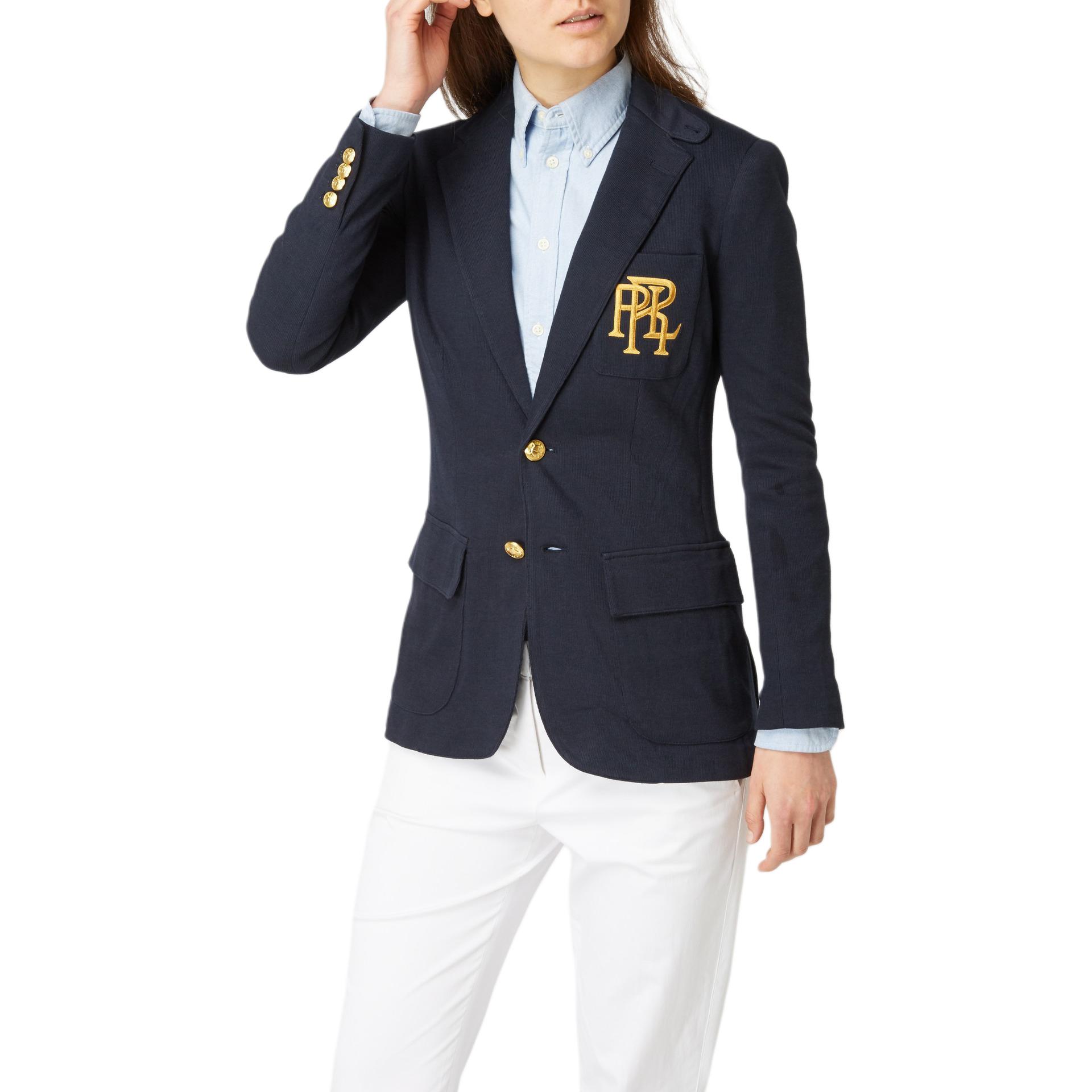 Пиджак женский деловой синий Polo Ralph Lauren — фото 4