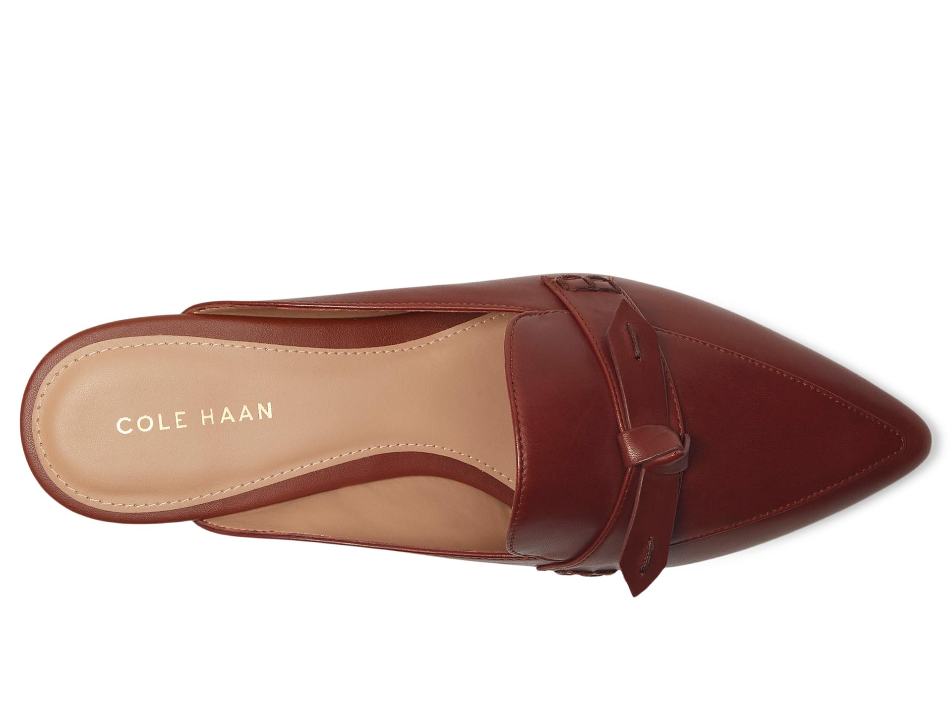 Лоферы Cole Haan Piper Bow Mule, Dark Cuoio Leather — фото 2