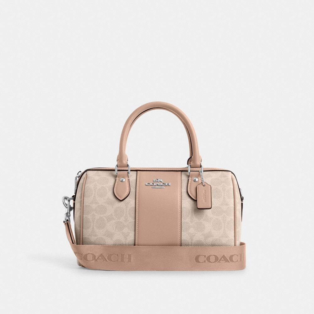 

Сумка-портфель Rowan COACH, серебряный/песочный/серо-коричневый