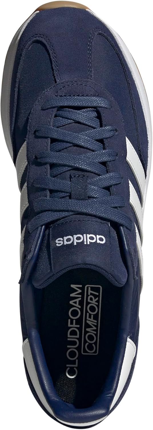 Мужские кроссовки для бега adidas Run 72, белый/синий/темно-синий — фото 2