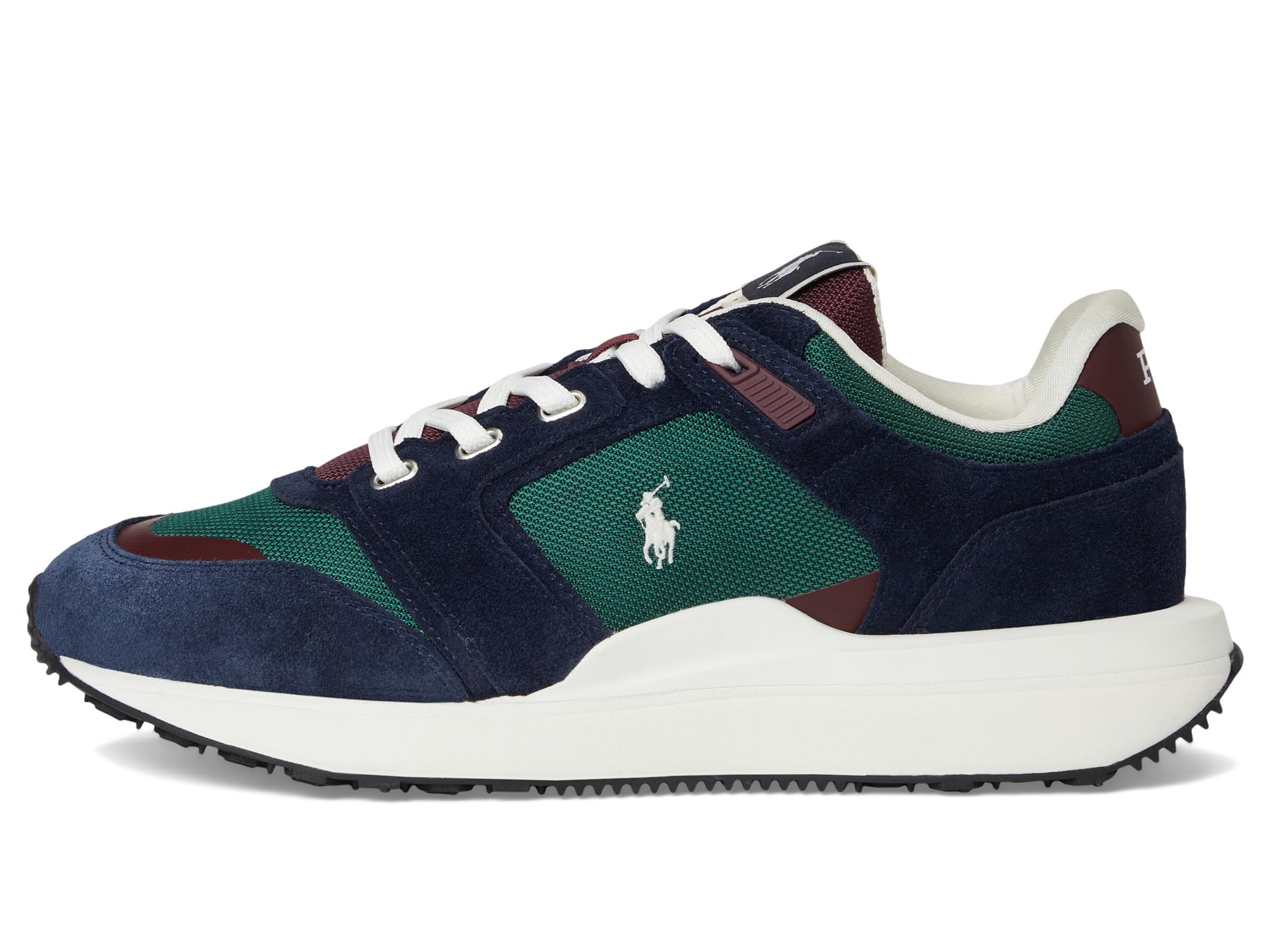 Кроссовки Polo Ralph Lauren Train 89 Suede & Oxford Sneakers, цвет Collegiate Color-Block — фото 4