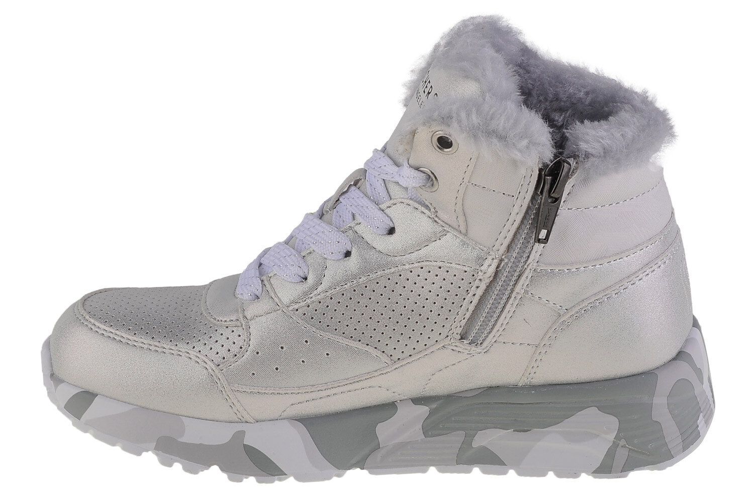 Высокие кроссовки Skechers Skechers Uno Lite Camo Dazzle, серебряный — фото 2