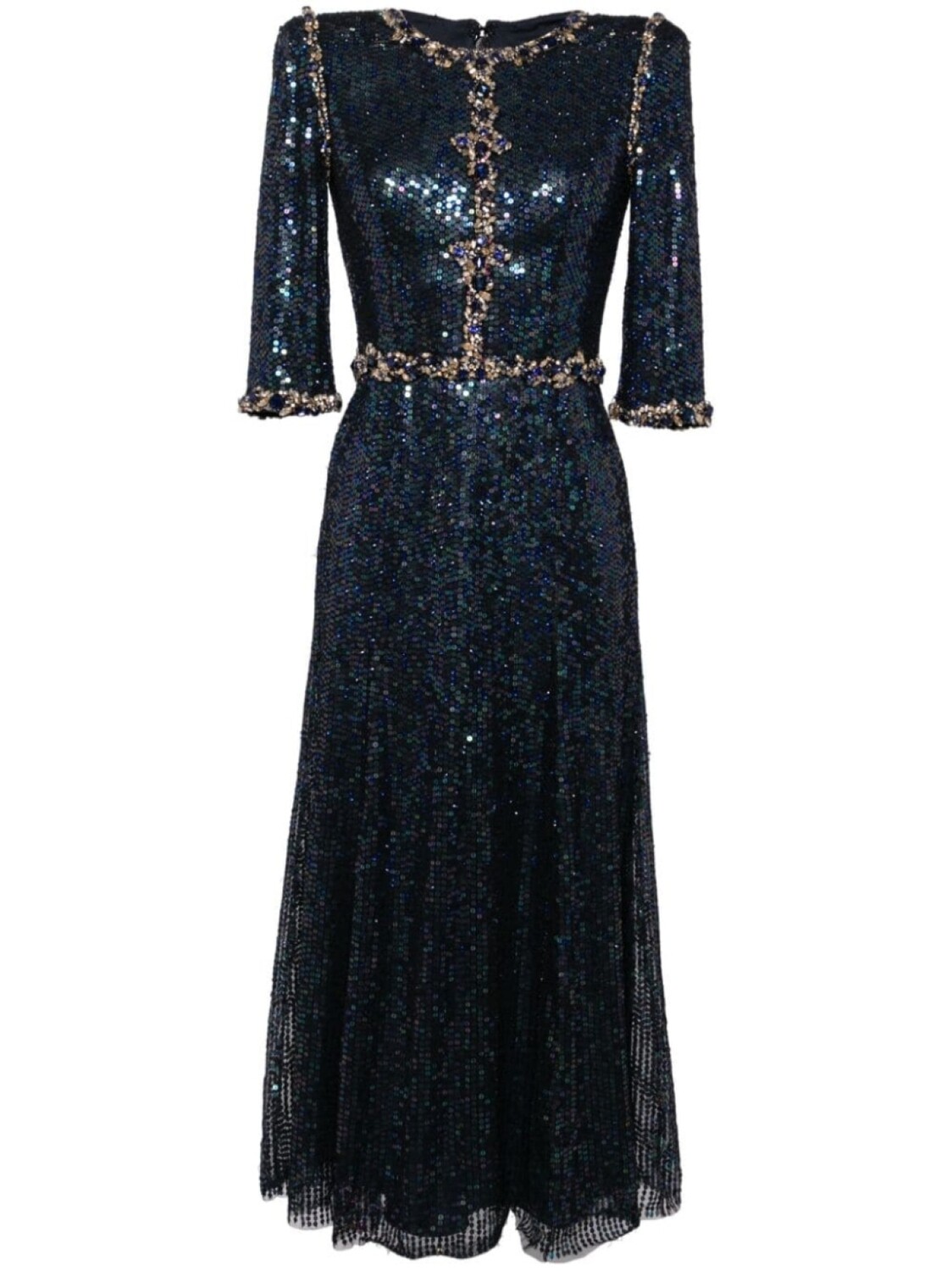 

Jenny Packham платье Pretty Thing с кристаллами, синий