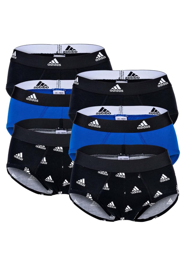 

Трусы в упаковке 6 шт. - трусы Active Flex Cotton Logo Simple Adidas, мультиколор