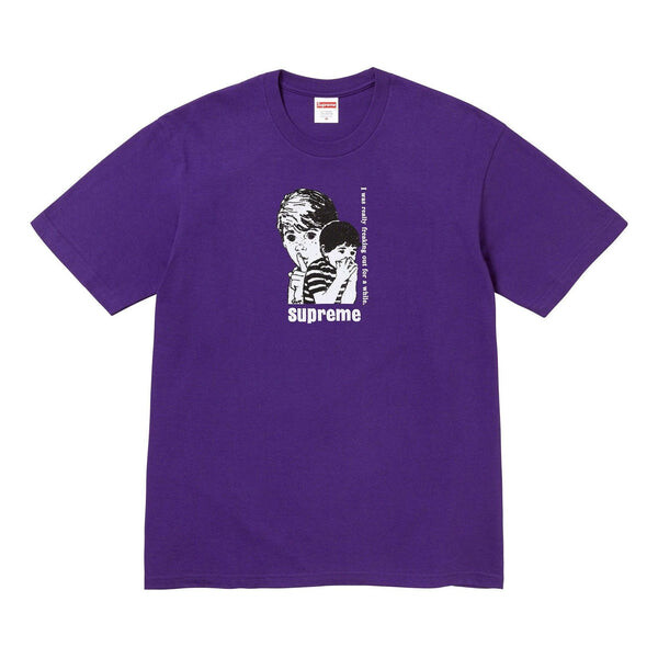 

Футболка freaking out t-shirt 'purple' Supreme, фиолетовый