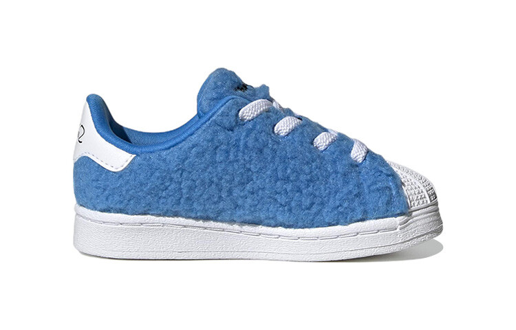 Кеды Adidas Originals Superstar Series Toddler Shoes Baby с декором Симпсоны, голубой — фото 2