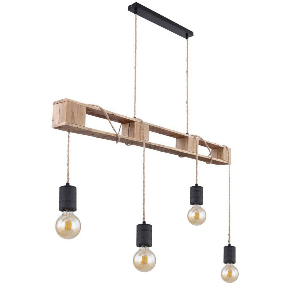 

Подвесной светильник, коричневый, с обернутым кабелем, черный матовый Globo Lighting