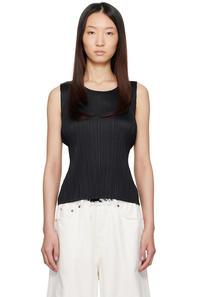 

Базовый топ Pleats Please Issey Miyake, черный