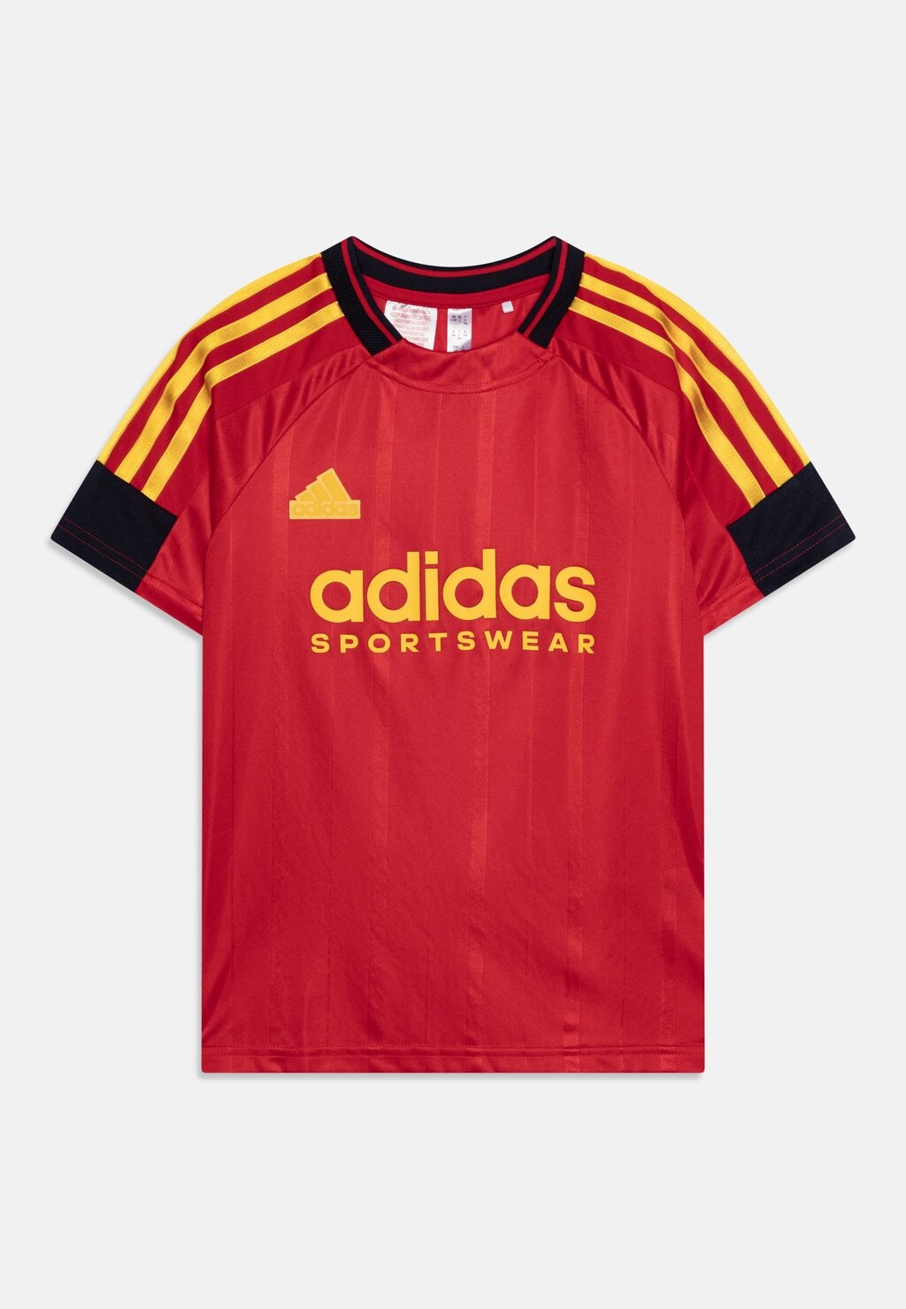 

Футболка с принтом adidas Performance, лучше алый/чернила легенды/жирное золото Tiro Nations Pack Unisex