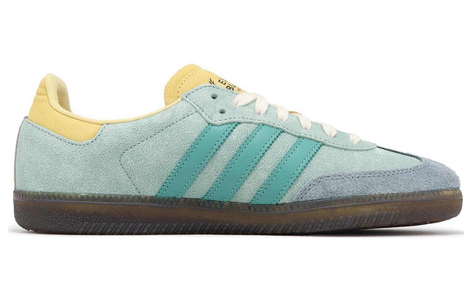 Adidas originals Samba Обувь для скейтбординга унисекс, Green/Yellow — фото 2