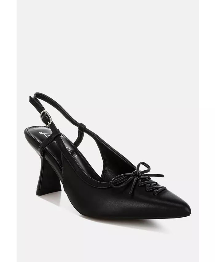 Женские туфли Danvers Kitten Heel Pointy Slingbacks London Rag, черный — фото 2