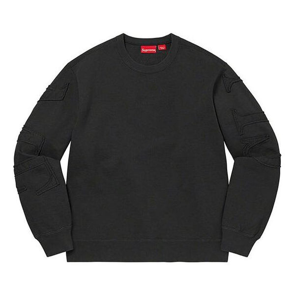 

Свитер tonal appliqu crewneck 'black' Supreme, черный