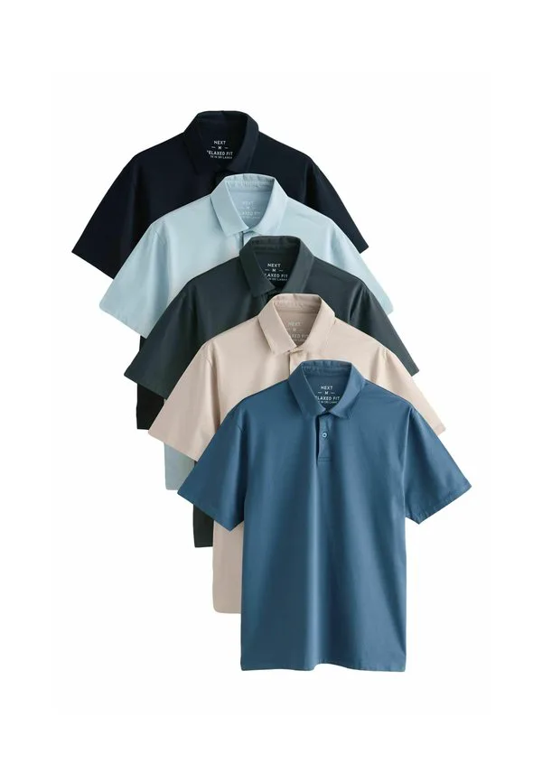 Стандартных рубашек поло в упаковке Next, Grey Navy Neutral