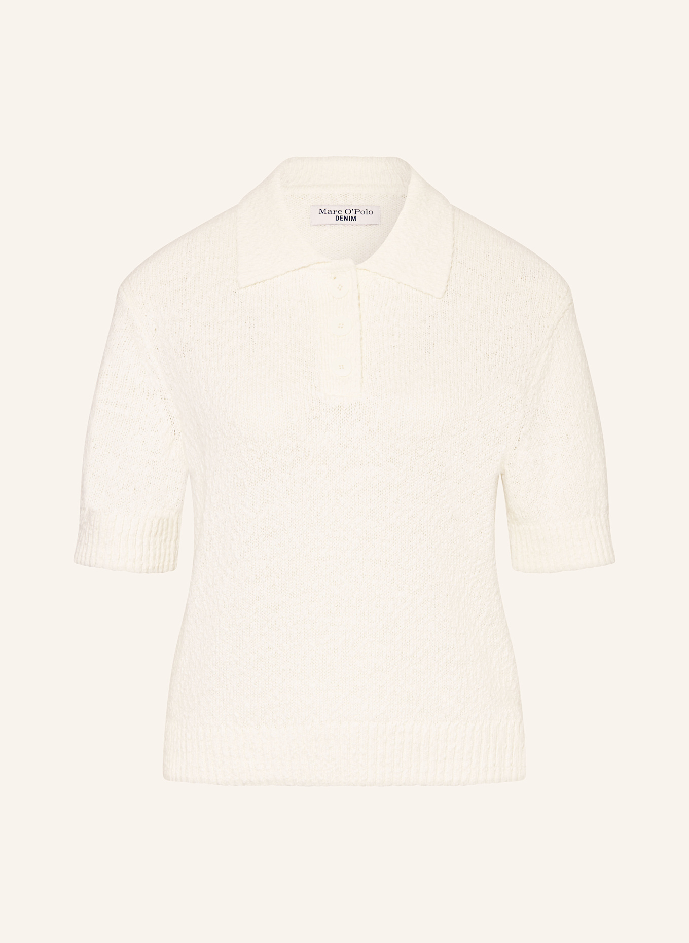 

Трикотажная рубашка поло Marc O'Polo Denim, экрю