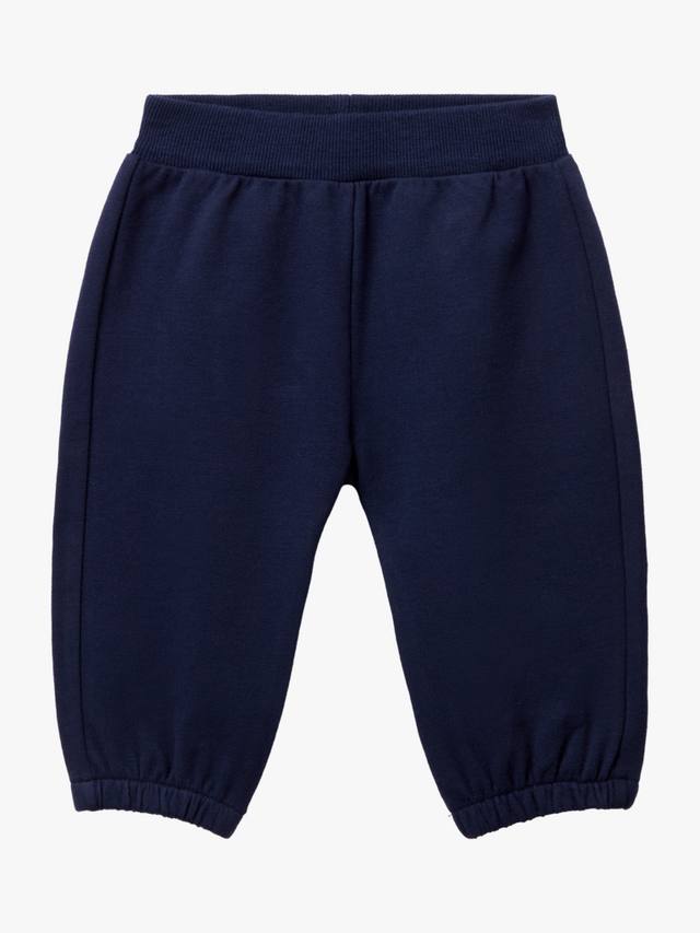 

Детские джоггеры 3D с зауженным низом из хлопковой смеси Benetton, Navy