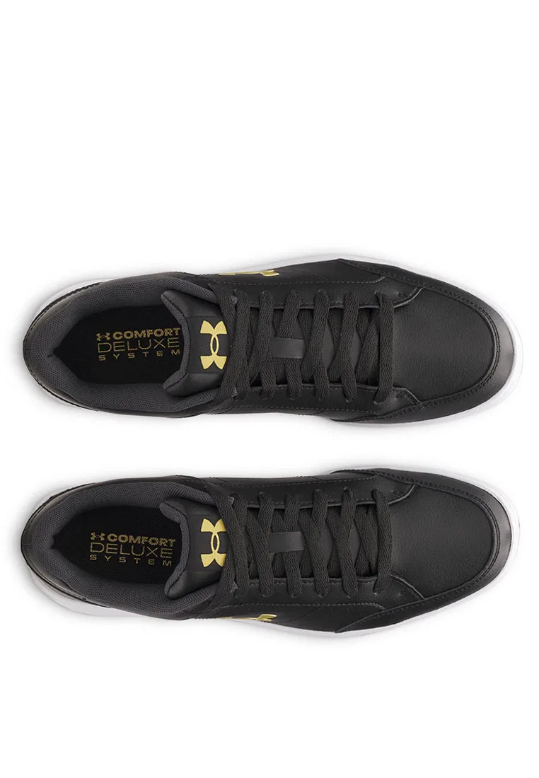 Мужские кроссовки, официальные Under Armour, белый/черный/золотой — фото 4