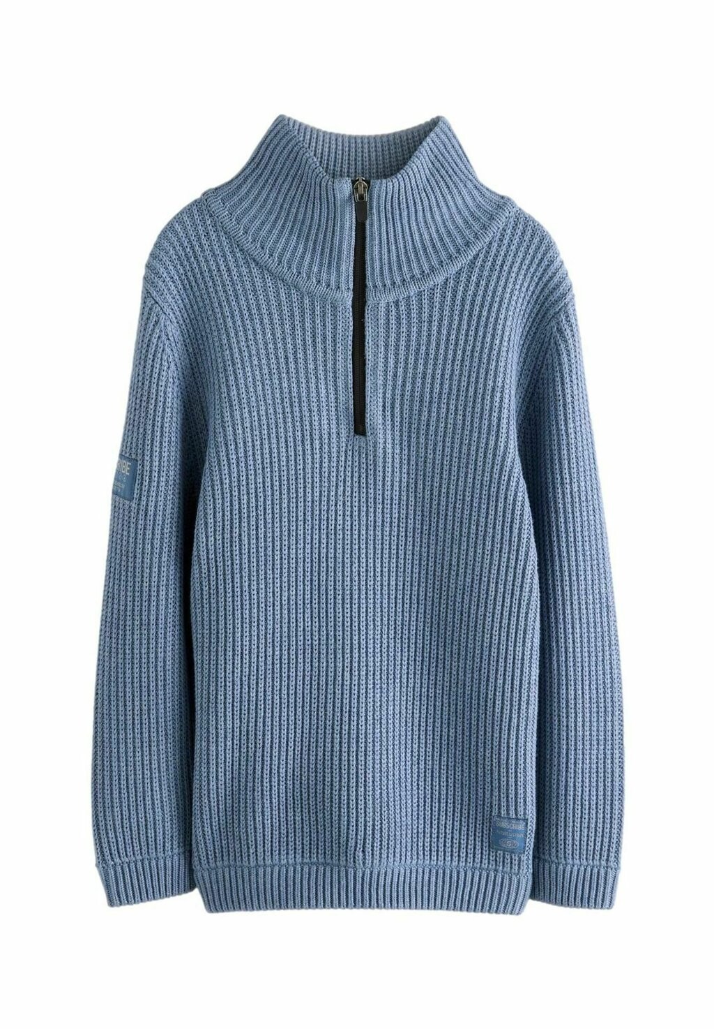 

Вязаный свитер UTILITY ZIP NECK, REGULAR FIT Next, синий