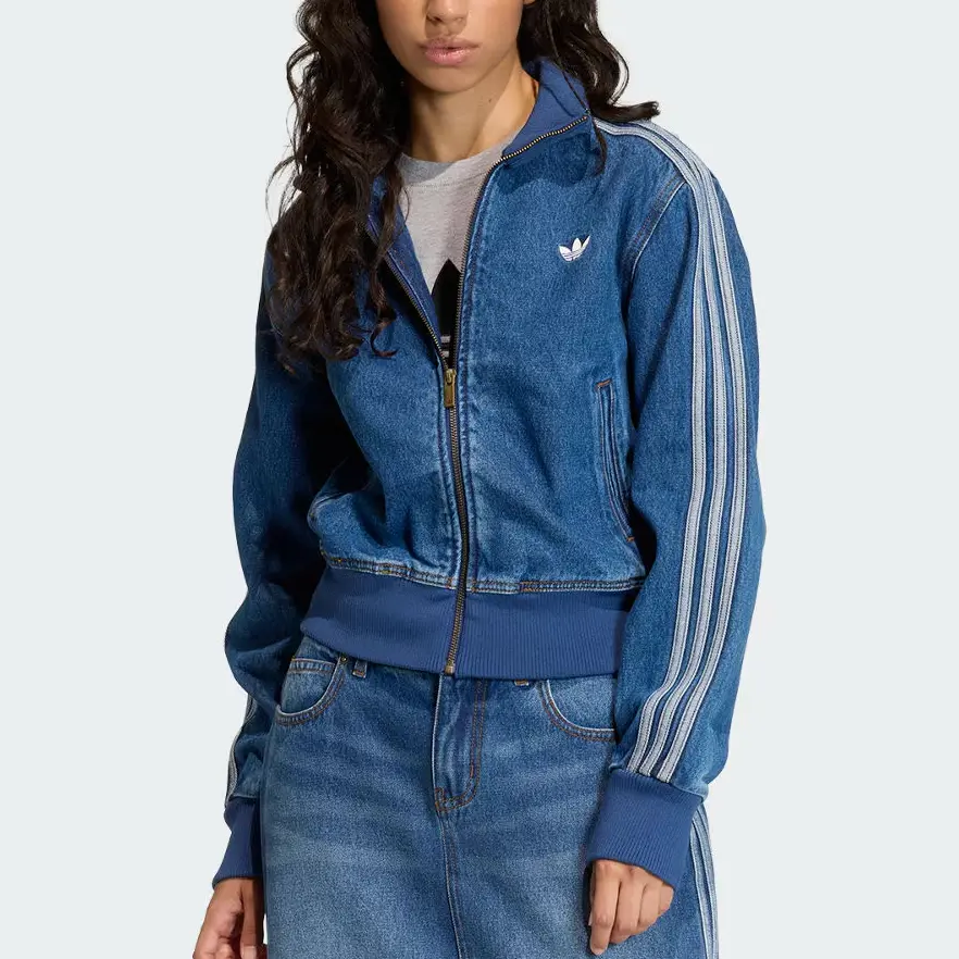 Куртка джинсовая FIREBIRD TRACK FW25 TOP женская Adidas Originals, denim синий — фото 4