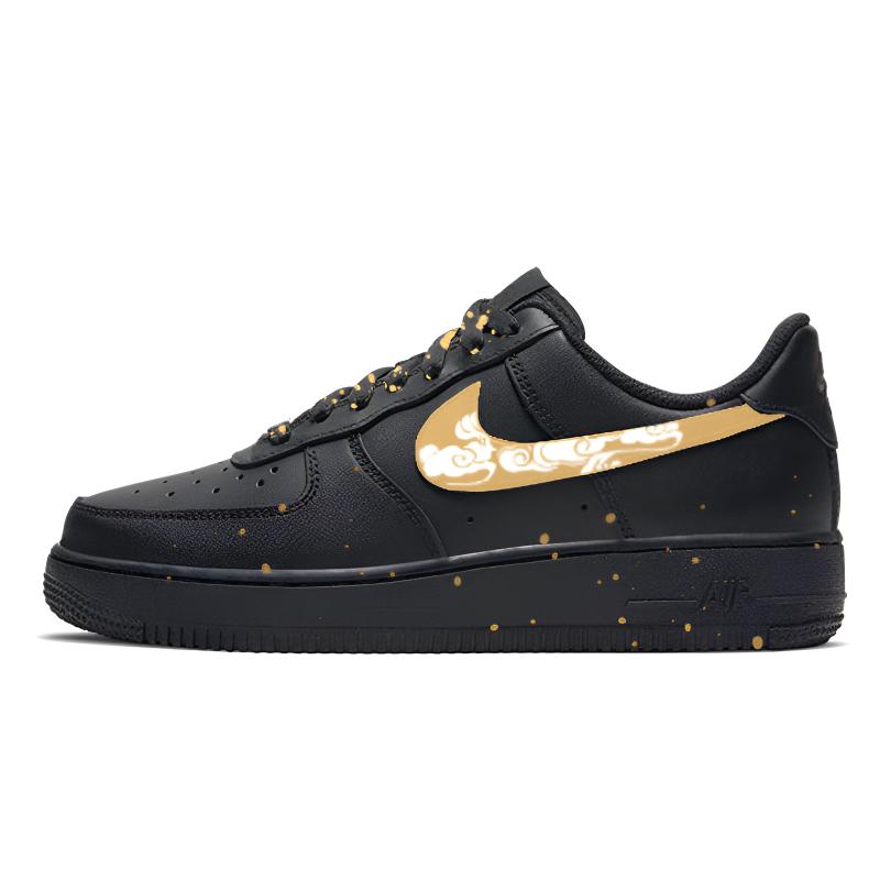

Nike Кроссовки Air Force 1 Black Warrior, Footrest Auspicious Cloud, износостойкие, балансирующие, низкие, для скейтбординга, унисекс