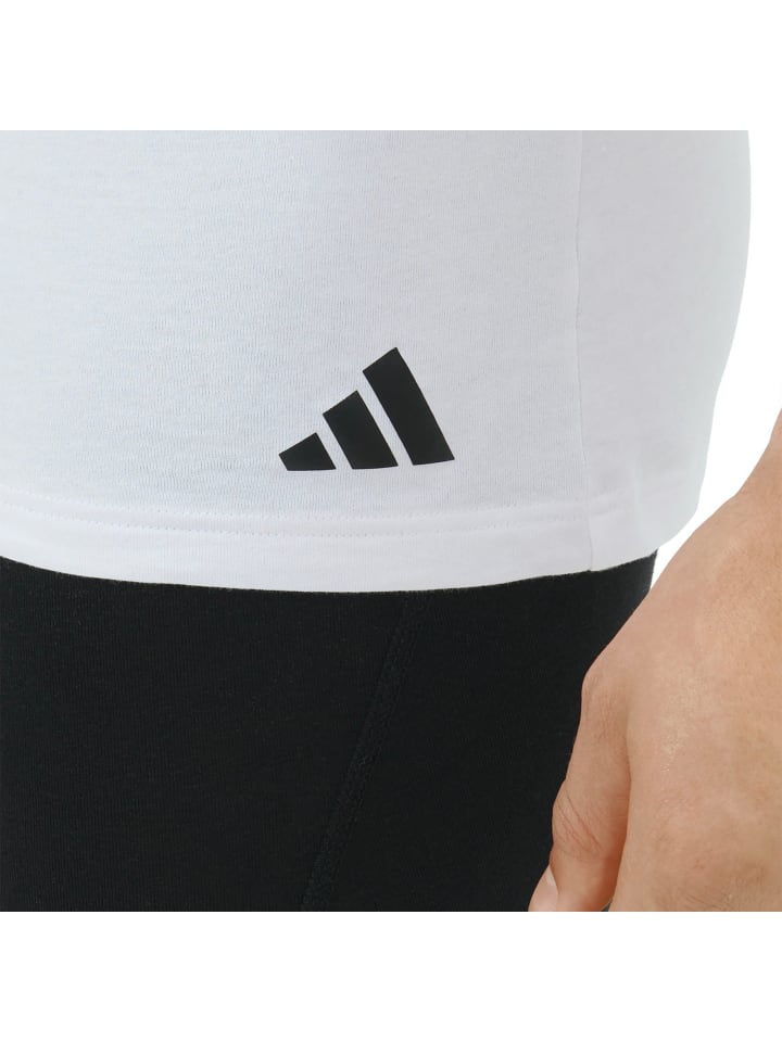 Adidas Набор из 6 футболок белого, черного и серого цветов — фото 4