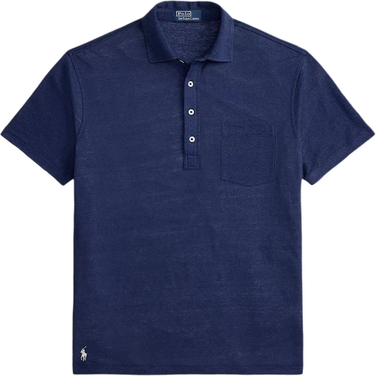 Поло с нагрудным карманом Polo Ralph Lauren синее