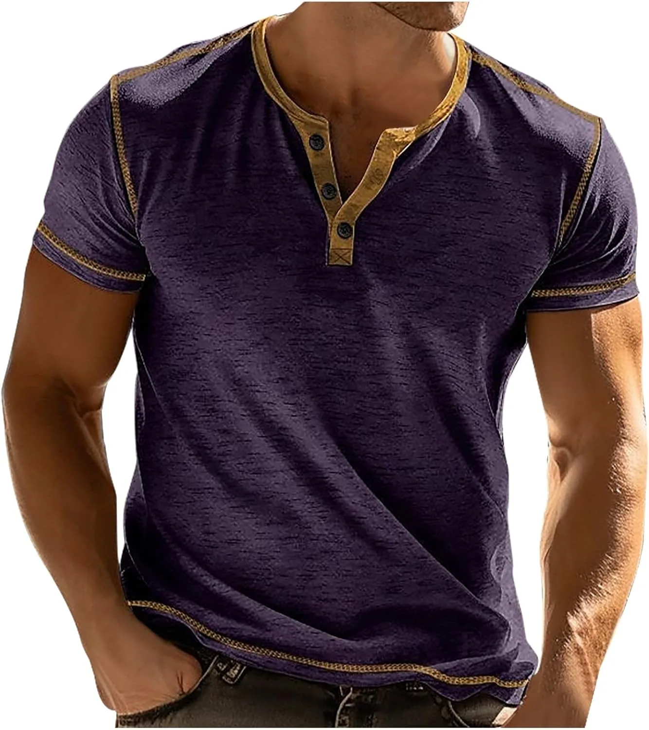 

Мужская футболка Henley для тренировок