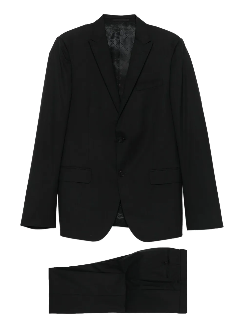 

Шерстяной костюм с однобортным пиджаком Gucci, черный