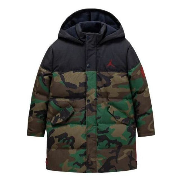 

Куртка fleece long down jackets 'camo black' Air Jordan, камуфляж