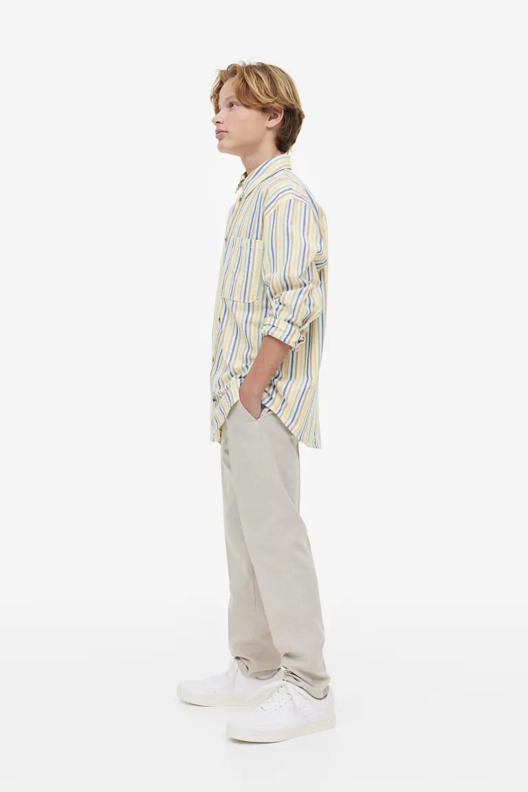 

Хлопчатобумажную рубашку H&M, белый