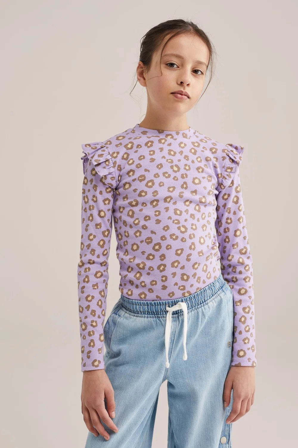 Футболка 'Meisjes' We Fashion, Purple — фото 3