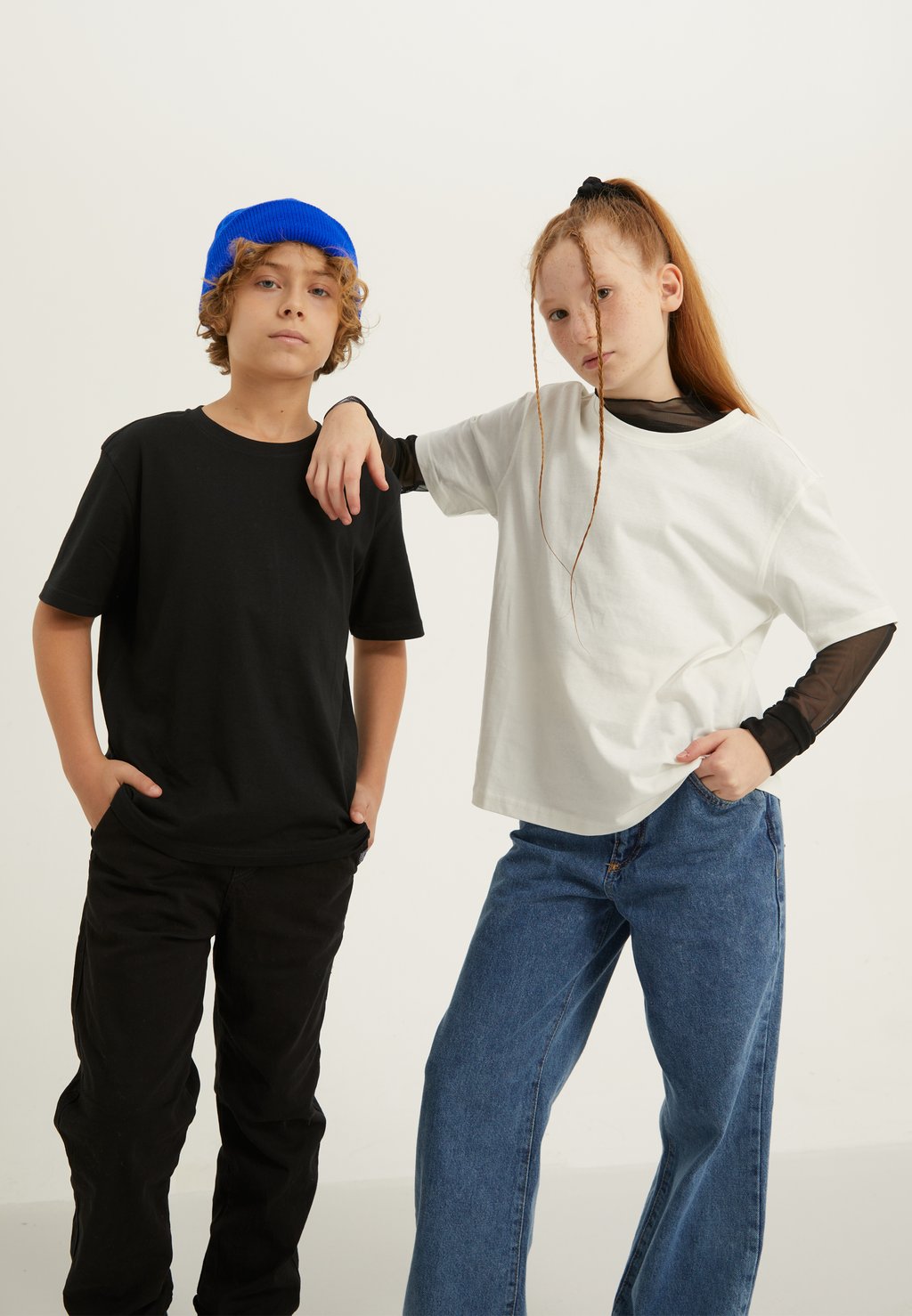 

Базовая футболка Unisex 2 Pack Yourturn Kids, цвет black/off-white