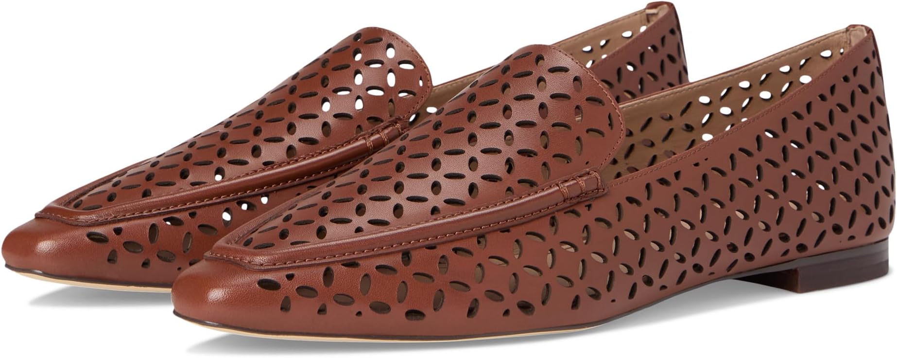 Балетки Cole Haan Women's Chantal Loafers, Dark Cuoio Perforated Leather