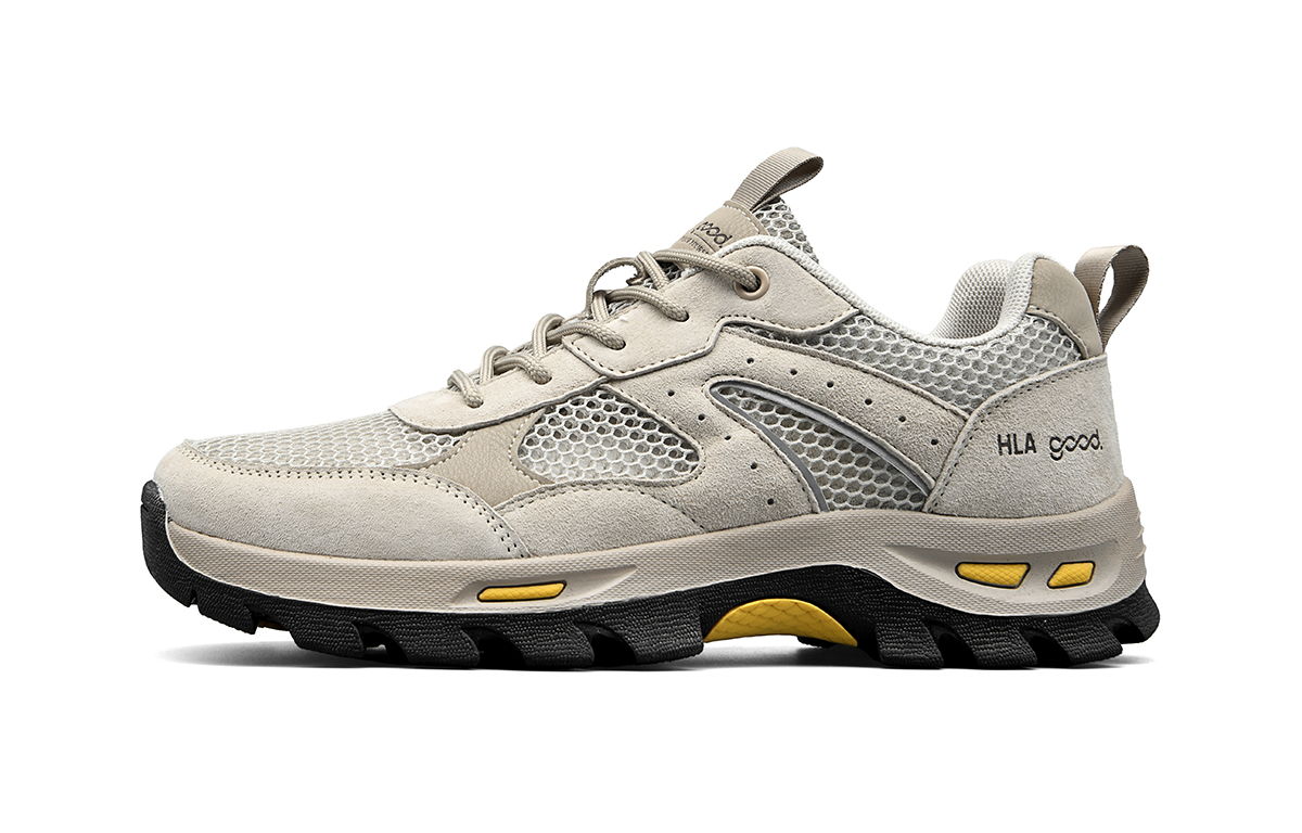 

HLA Мужские повседневные низкие кеды серого/песочного цвета