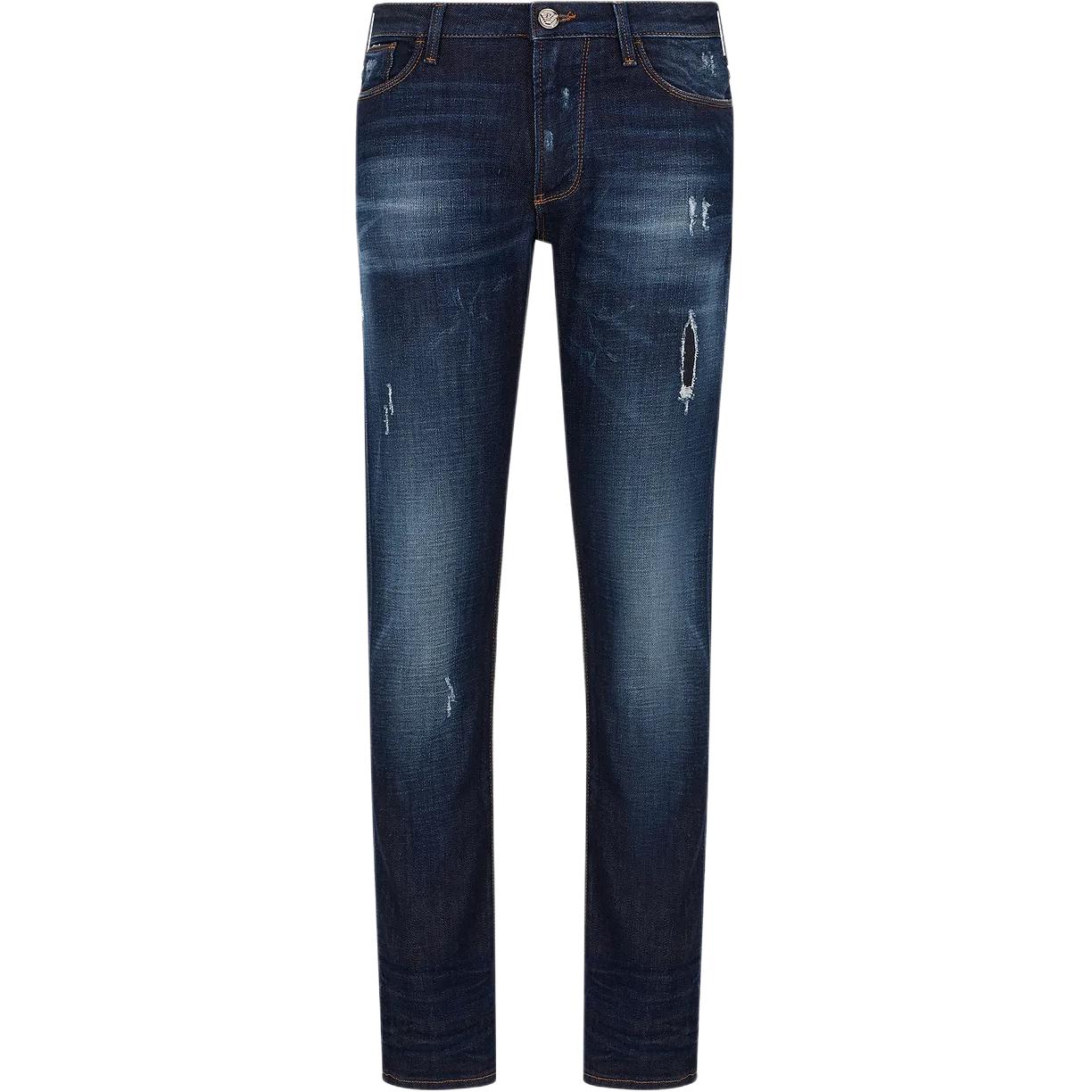 

Прямые джинсы EMPORIO ARMANI, темно-синий