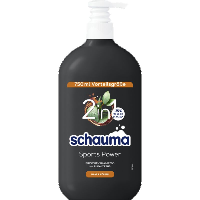 

Шампунь 2в1 Sports Power с преимуществом размера Schauma, 750 ml