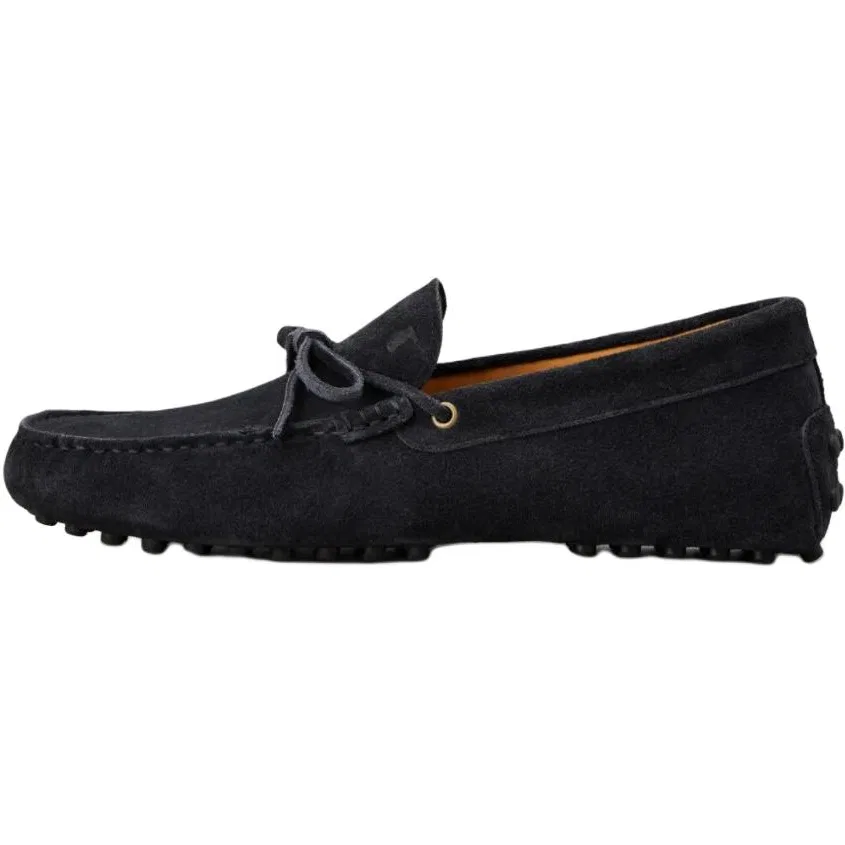 Гоммино лоферы замшевые Tod's синие
